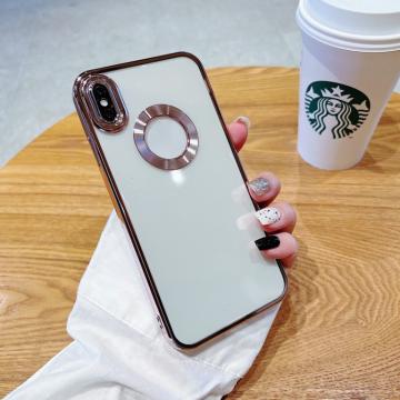 Coque Transparente en TPU Electroplated CD pour iPhone X / XS